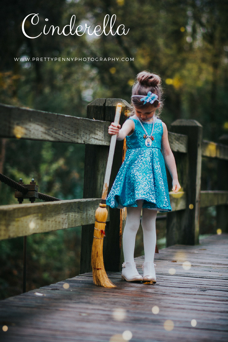 Cinderella - part of a Disney Princess photo shoot by Pretty Penny Photography. #disneyprincess #princesscostume